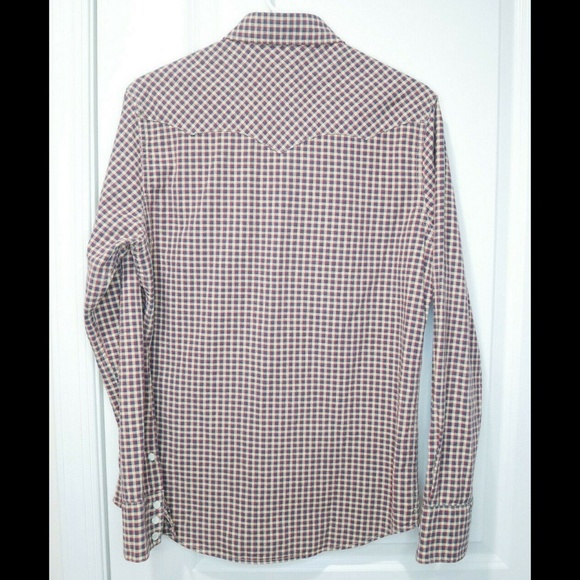 RRL Double RL Twill Flannel Western Shirt in multi-color Check Small - Picture 3 of 3